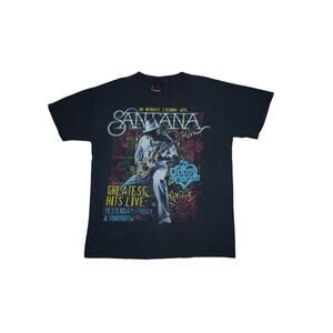 Vintage 2006 Santana Tour T-Shirt House of Blues Greatest Hits Live Black Size M